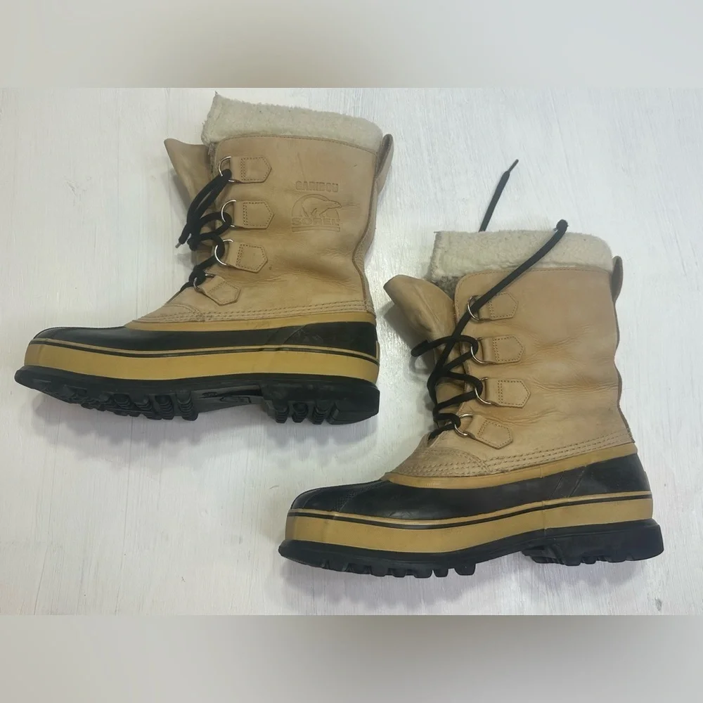 Sorel Caribou II NM1000-280 Snow Boots Mens 9 Waterproof Leather Winter